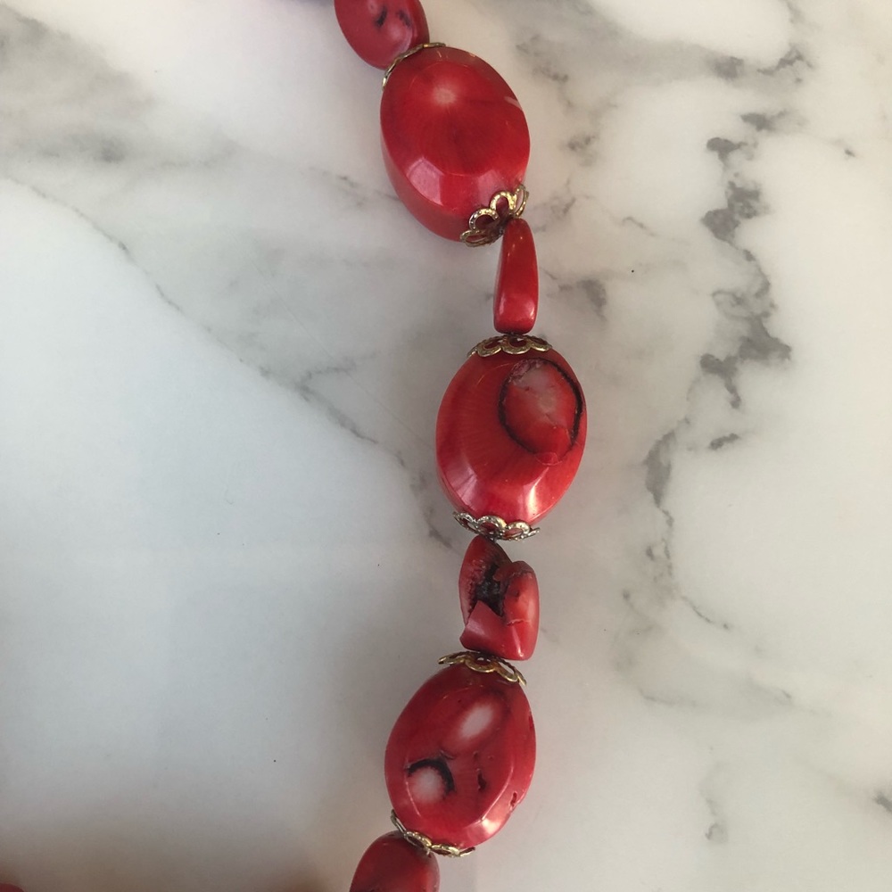 Red Stone Necklace - Picture 4 of 6